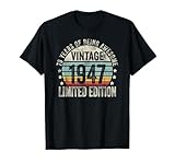 Photo Gallery vintage 1947 birthday gift shirt 78 years of awesome maglietta Photo Gallery vintage 1947 birthday gift shirt 78 years of awesome maglietta