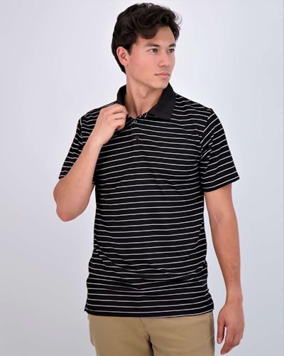 Real Essentials 3 Pack: Men's Quick-Dry Short Sleeve Athletic Performance Polo Shirt (Available in Big & Tall)2