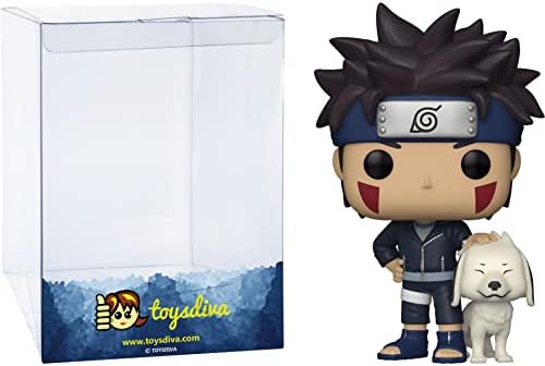 Kiba with Akamaru: P o p ! Vinyl Figurine Bundle with 1 Compatible 'ToysDiva' Graphic Protector (1194-49804 - B) image 4
