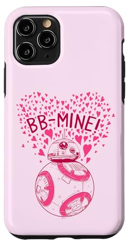 Coque iPhone 11 Pro Star Wars BB-8 avec cœurs pour afficher votre passion au quotidien