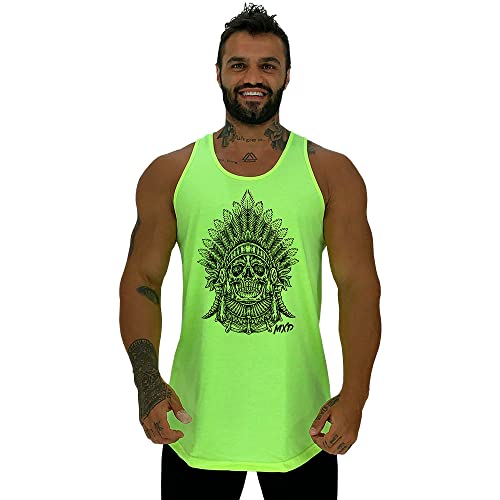 Kit 10 Regatas Longline Masculina MXD Conceito Academia Musculação Treino Gym Cavada Tank (G, Opção