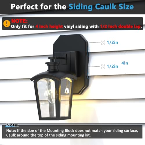 image for Dremica Siding Mounting Kit, Siding Mount Block, Outdoor Light Mountin