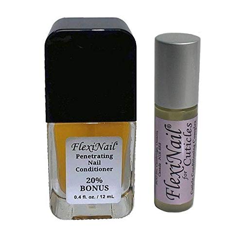 FlexiNail Double Size Bottle with Cuticle Conditioner Vial FlexiNail Double Size Bottle with Cuticle Conditioner Vial