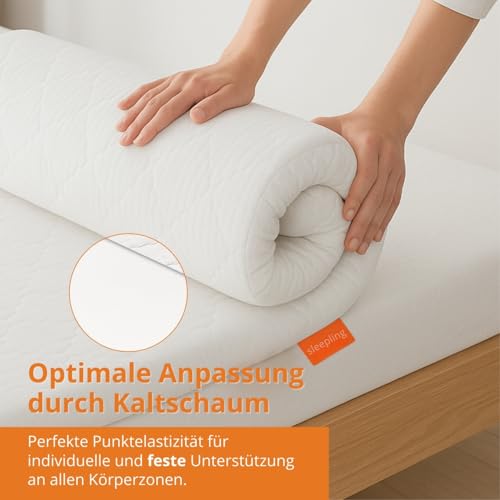 Kaltschaum-Topper 140 x 200 von Sleepling für optimalen Schlafkomfort
