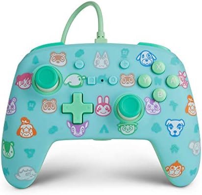 PowerA Enhanced Wired Controller for Nintendo Switch  Animal Crossing, Gamepad, Wired Video Game Controller, Gaming Controller