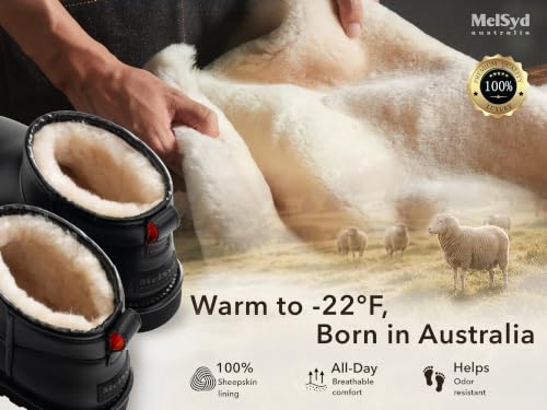 Image of 100% Sheepskin Mini Boots with Arch Support Options: Warm to -22F