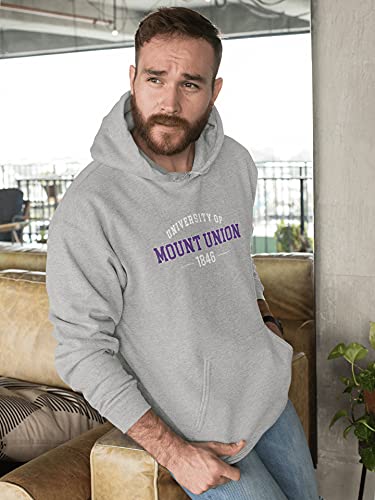 CreateMyTee | University of Mount Union EST 1846 Two Color Hooded Sweatshirt3