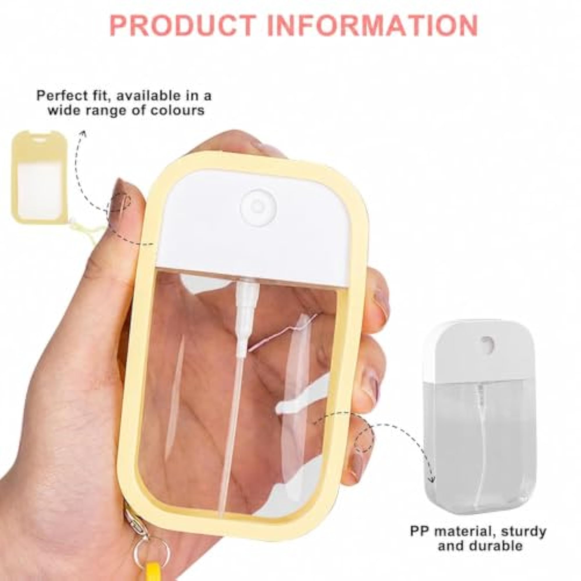 Refillable Perfume Spray Bottle with Silicone Case, 30ml