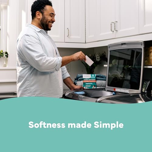 Image of Tru Earth Fabric Softener Sheets | Original Eco-Strip Liquidless Detergent for Travel | 50 Sheets | Fragrance-Free