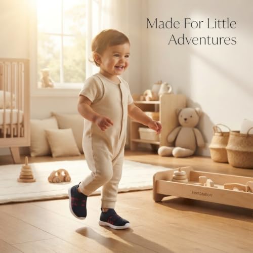 Image of Infant Shoes for Baby Boys & Girls | Musical Sound Walking Shoes | First Walker Shoes for Toddlers | Lightweight Breathable Knit Sneakers | Soft Sole Comfortable Slip On Shoes for Newborns, Babies & Kids
