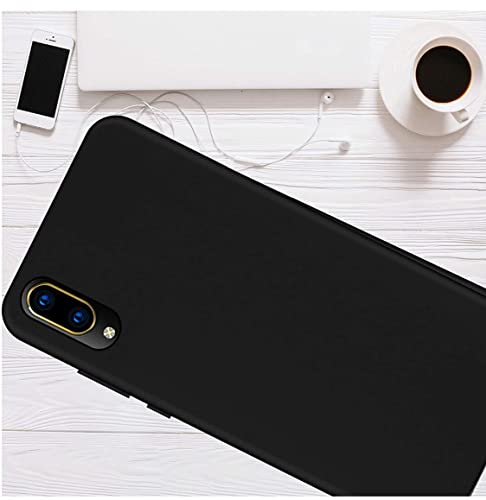 Image of Mobile Back Cover Case for Vivo V11 Pro (Silicone Case|CameraProtection|Black SC1510)
