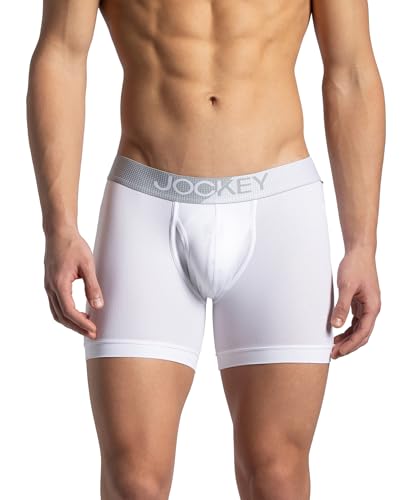 Image of Jockey MM06 Men Microfiber Mesh Elastane Active Wear Long Trunk Boxer Brief
