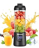 Behome Portable Blender for Smoothies and Shakes, Personal Juicer 14 OZ BPA Free Portable Cups, USB-C Rechargeable, Dishwasher Safe Parts - Mini Small Blenders Cup Fits Home, Office, Gym, Travel