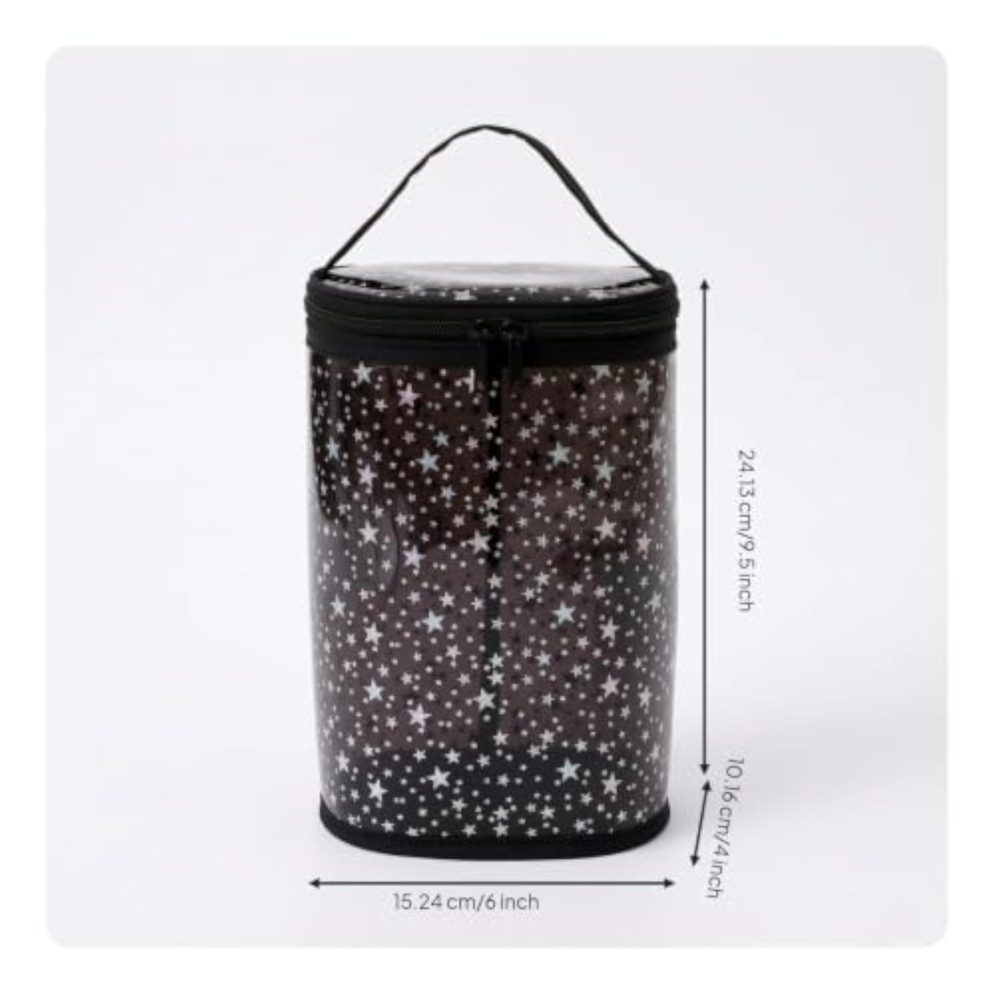 Waterproof Clear Makeup Bag with Handle, Lightweight Travel