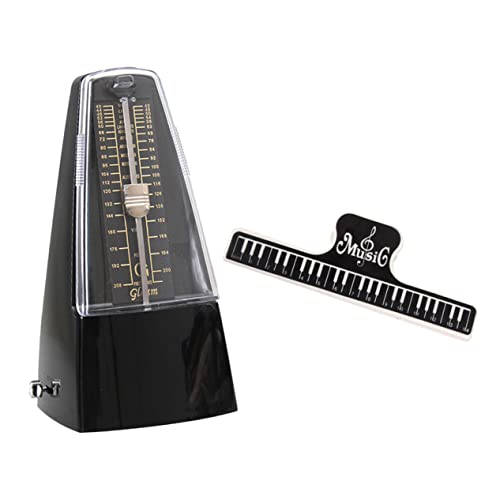 HEMOTON Metronome for Piano Mechanical Metronome with Music Sheet Clip Electric Guitar for Rhythm Training Random Color