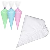 SIENON Disposable Piping Bags, Thickened 100Pcs 12 Inch Heavy Duty Anti Burst Piping Pastry Bags for...