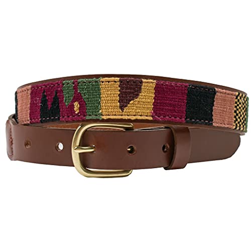COUNTRY CLUB PREP Safari Guatemalan Leather Back Belt