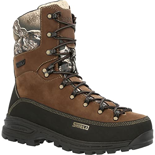 ROCKY MTN Stalker Pro Waterproof 800G Insulated Mountain Boot Size 9(W) Brown Black