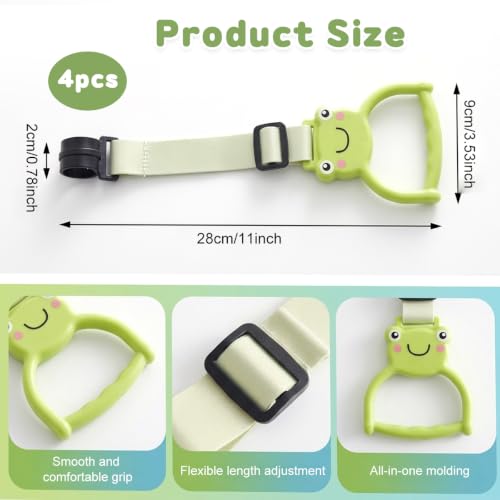 Image of SNOWIE SOFT Soft 4 Pack Adjustable Pull Rings Baby Walking Assistant