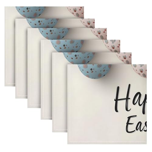 Servilletas de tela polyester set x6 20x20 in miniatura 2