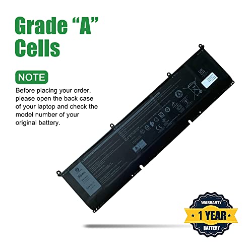 Image of 8FCTC Laptop Battery Replacement for Dell G15 5510 5511 5515 5520 5521 5525 G7 7500 Precision 5550 5560 Inspiron 7510 7610 Series Notebook 0DVG8M DVG8M 0P8P1P P8P1P Black 11.4V 56Wh 4650mAh