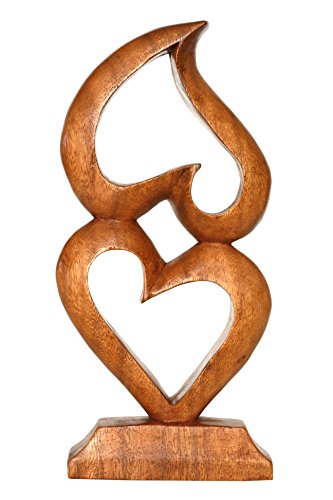 Estatua de madera tallada a mano G6 Collection de 12 pulgadas