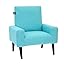Home Décor Polyester Linen, Aqua