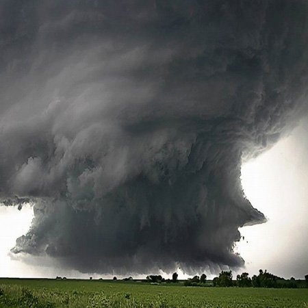 Tornado Approaches cache interrupteur imprimé haute définition 3dRose lsp_100946_2 - 2