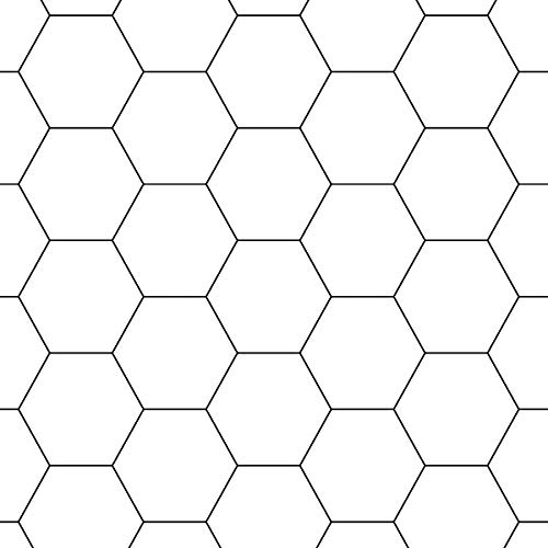 Papel De Parede Adesivo Geométrico Azulejo Hexágono Branco