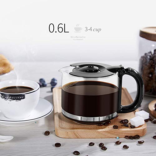 BXU-BG Grano a la Taza de café de la máquina, Filtro Cafetera 6 Copa de Viaje Mini Cafetera con Molinillo de café y la… - Imagen 7