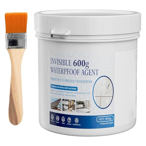 Image of Magnova 600gm Transparent Waterproofing Glue with Brush for Roof Leakage, Crack Seal Water Leakage Solution Indoor Outdoor, Waterproof Adhesive Sealant for Bathroom Pipe Wall Tile Window (600 GM)