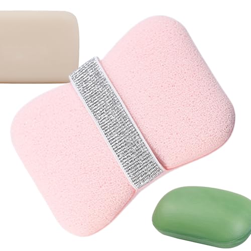 Esponja de lavado corporal, poliuretano hidrófilo, ahorrador de jabón, esponja exfoliante para baño, guante de ducha espumoso, esponja de limpieza ligera para mujeres, hombres, baño y camping
