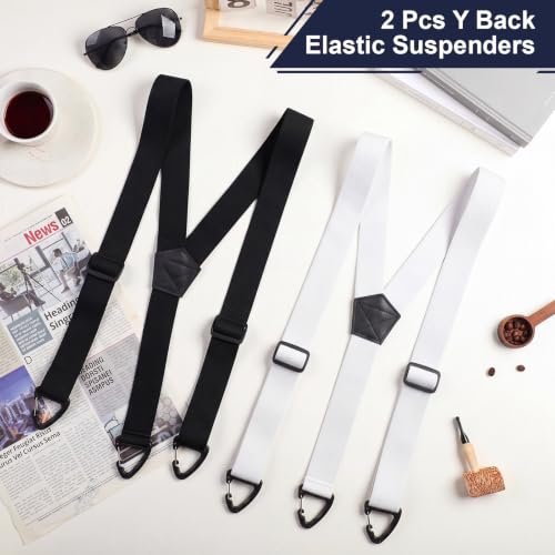 Image of Janmercy 2 Pcs Hidden Suspenders for Men, 1.5 inch
