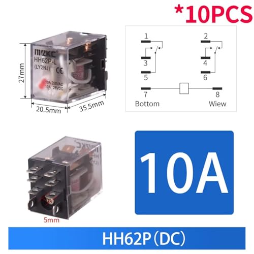 Relais intermédiaire électromagnétique抗 oxydation contacts argent - 2