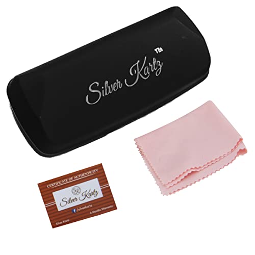 Image of Silver Kartz Men's Women's Unisex Non Polarized UV Protected Green Metal Aviator Sunglass