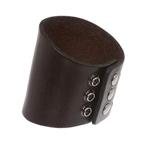 Pulsera de cuero curtido de 3 pulgadas de ancho para proteger y vestir la muñeca