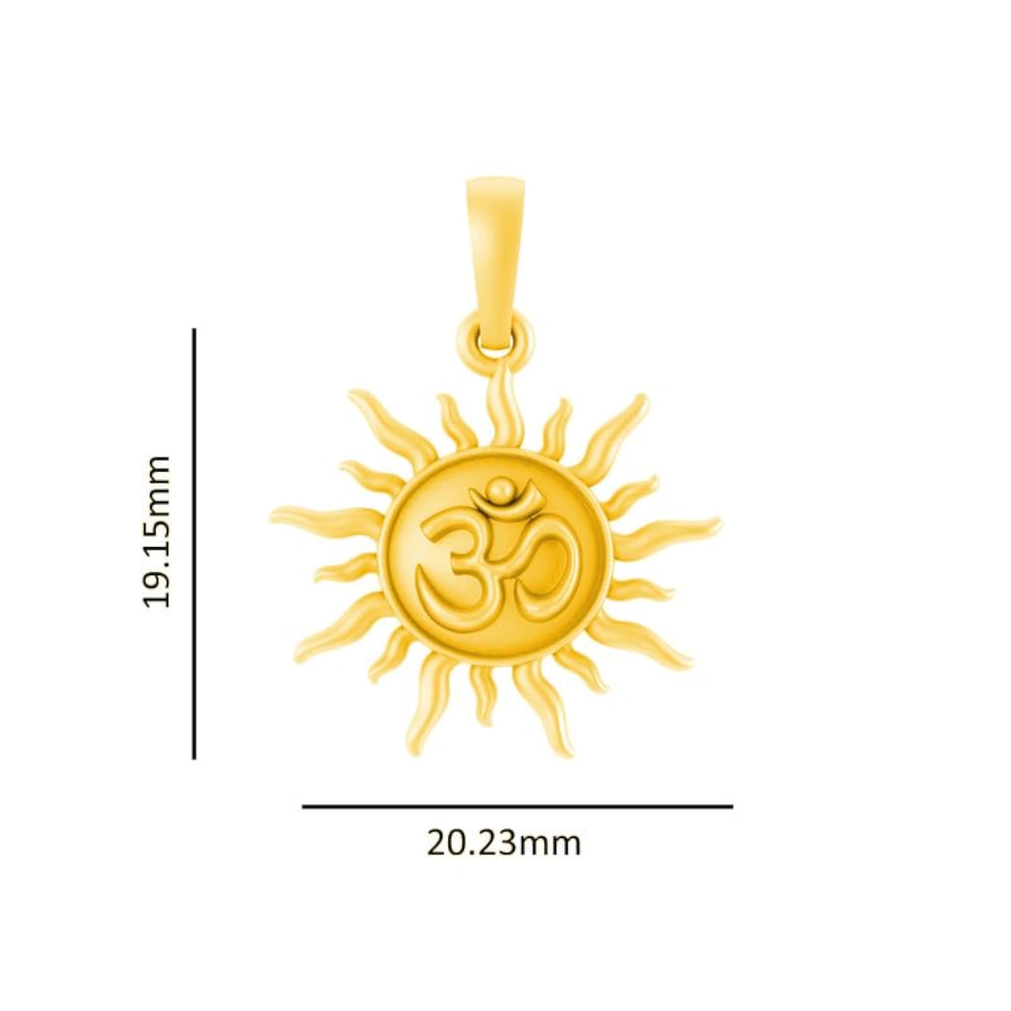 Women's 92.5% Sterling Silver Spiritual Sun Pendant Necklace