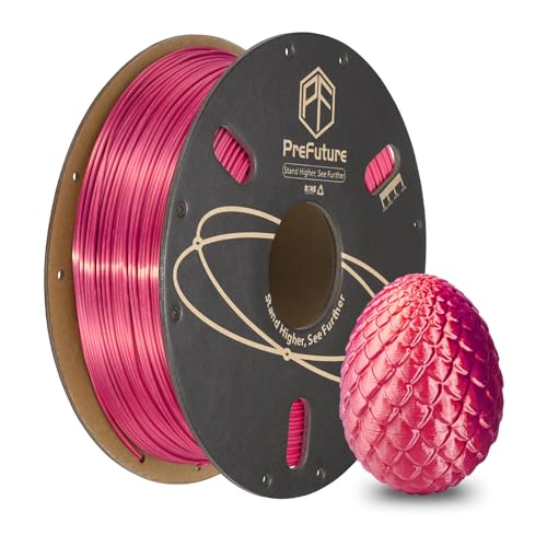 Filament PLA Soie 1.75mm bobine 1KG rose rouge brillant à haute résistance mécanique
