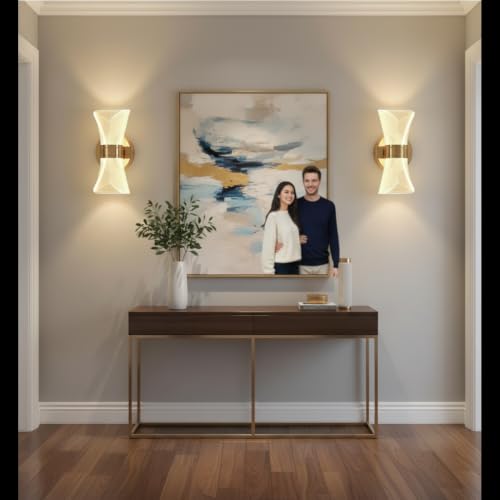 Image of Lyse Decor Wall Lights for Home Decoration LED Wall Light with 3 Color Modes, Easy Installation, Ideal for Modern Interiors, Bedroom, Living Room, Hallway, Office (2, WL06)