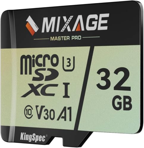 MIXAGE MicroSDXC�J�[�h 32GB UHS-I U3 V30 A1 C10 �ő�Ǎ�175MB/s ����110MB/s 4K�������Ή� �X�}�z/�Q�[���@/�h���C�u���R�[�_�[/�A�N�V�����J�����p
