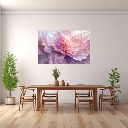 Moderne impression sur grande pivoine pastel de qualité supérieure - 2