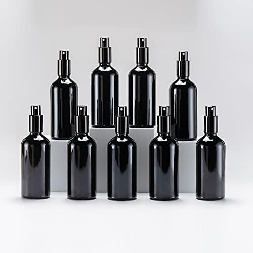 Yizhao 50ml Amber Glass Spray Bottle for Essential Oils, Small Empty Fine Mist Spray Bottle, for Cleaning, Aromatherapy, Cosmetic Sprays, Hair 6 Pcs