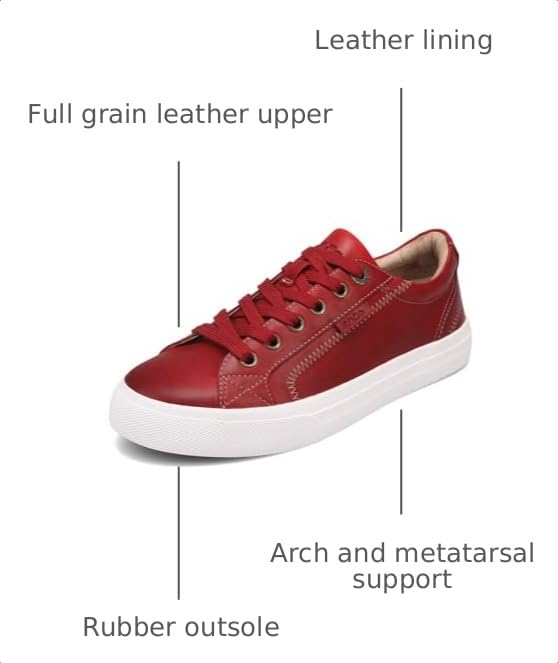 Image of Taos Plim Soul Lux Women's Sneaker - Soft Premium Leather Lace Up Sneakers with All Day Walking Comfort and Support