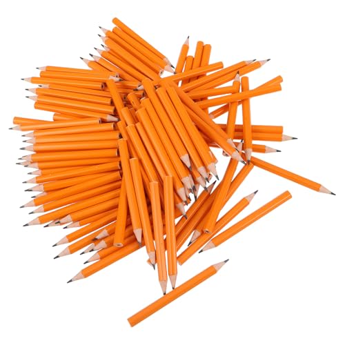 Mini-crayons ronds jaunes Veemoon de 200 pièces pour école