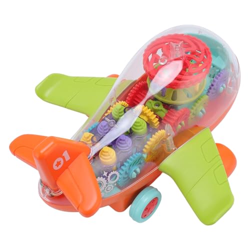 Avión eléctrico infantil con luces y música de engranajes 6