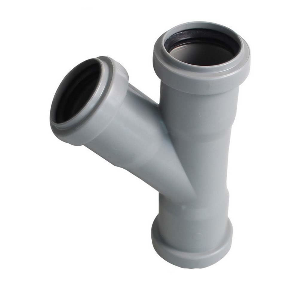 Hatoolha White Pipe Connector 40Mm 45 Degree Y-Shaped Strainer Connector Waste Pipe Joiner Waste Compression Fittings For Bath, Kitchen Sink