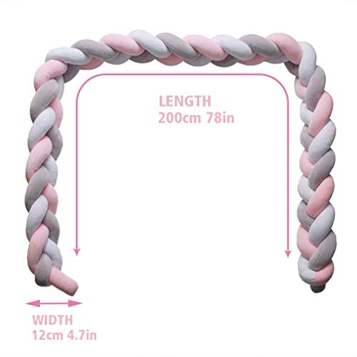 Bedomranding babybed lengte 2 m baby nestje bedomranding geweven bumper decoratie voor wieg kinderbed randbescherming… - Image 5