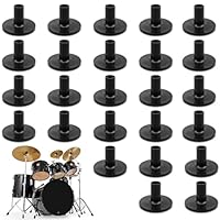 BDSHUNBF 25 Stück Beckenhüllen für Trommelbeckenständer, Beckenständer Zubehör, Trommel Beckenständer Zubehör, Ersatz für Shelf Drum Kit, Kunststoff-Beckenhüllen, Filz Hi-Hat-Becher Trommel