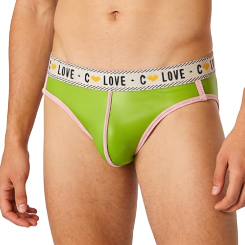 Calzoncillos de goma sin costuras que definen la silueta con elástico slip de látex