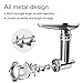 Metal Food Grinder Attachment for KitchenAid Stand Mixers Includes 2 Sausage Stuffer Tubes,Durable Meat Grinder Attachment for KitchenAid,Silver